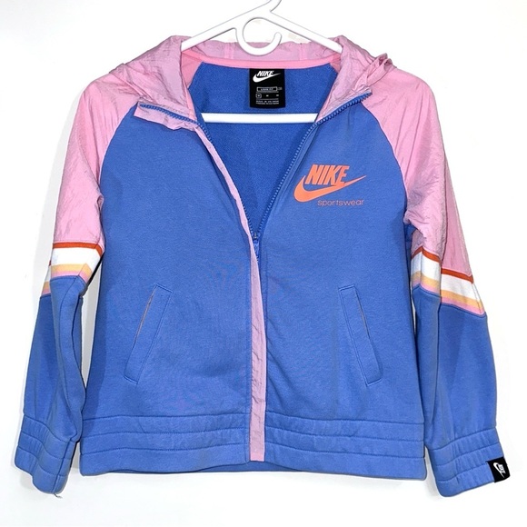 Girl’s Nike Sportswear Heritage Full Zip Hoodie - Picture 3 of 8